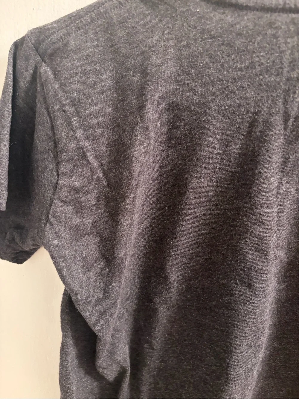 NIRVANA Gray Tee with Yellow Logo and Multicolor Tie-Dye Smiley